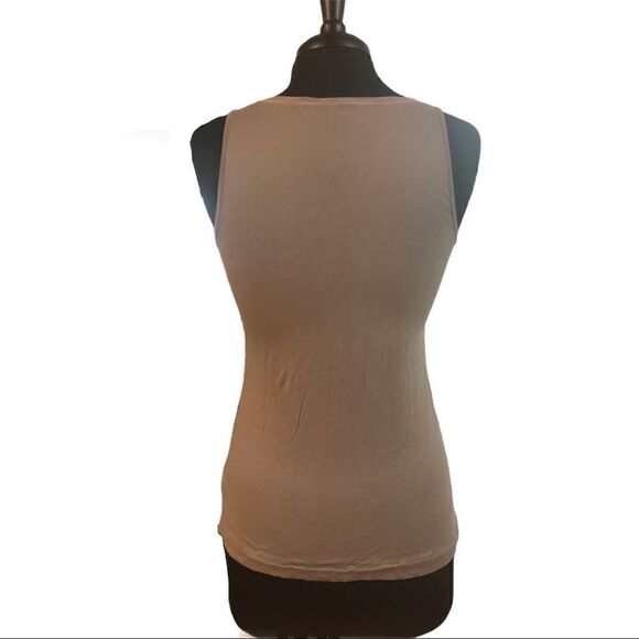 Express Tan Sequin Front Tank Top Size S - Picture 7 of 10